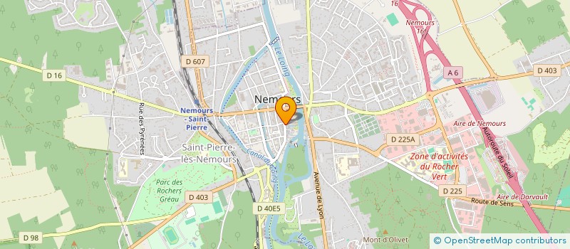 localisation de l'entreprise SARL MARION LIBRAIRIE GENERALE à NEMOURS