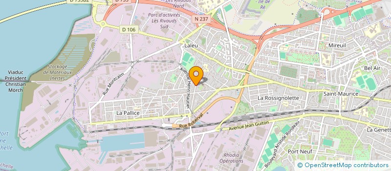 localisation de l'entreprise SARL MARITIME CARRELAGE  LA ROCHELLE