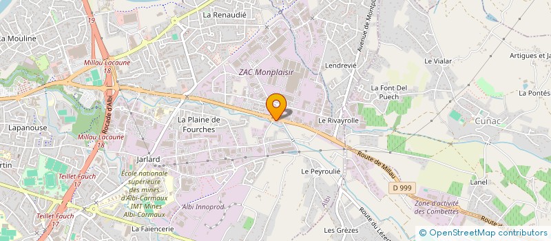 localisation de l'entreprise SARL MARIUS PRIMEUR à ALBI