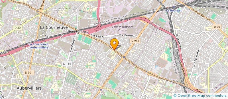 localisation de l'entreprise SARL MARK BAT à LA COURNEUVE