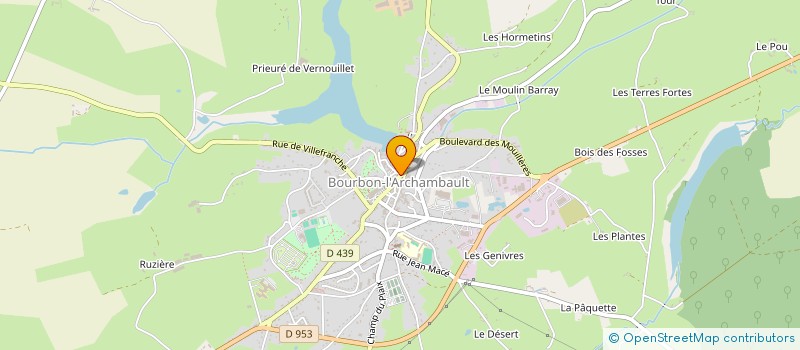 localisation de l'entreprise SARL MARLENE à BOURBON-L'ARCHAMBAULT