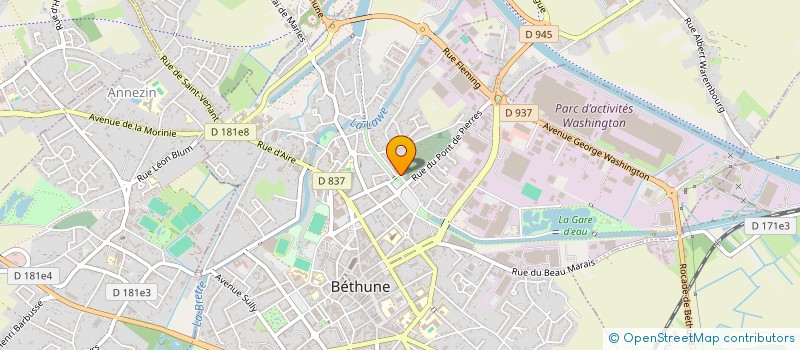 localisation de l'entreprise SARL MARLENE à BETHUNE