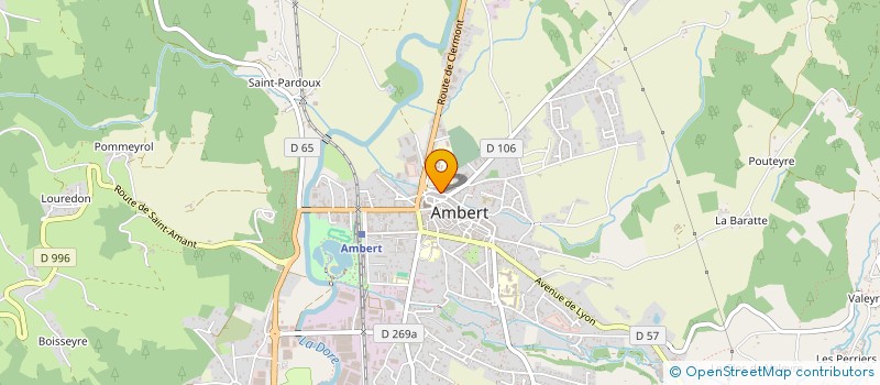 localisation de l'entreprise SARL MARLOVE à AMBERT