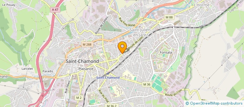 localisation de l'entreprise SARL MARQUET ET FILS à SAINT-CHAMOND
