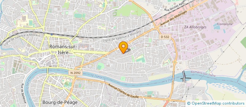 localisation de l'entreprise SARL MARRIN à ROMANS-SUR-ISERE