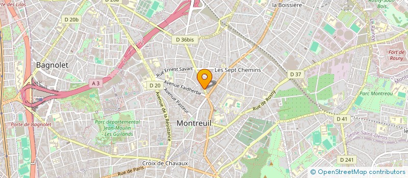 localisation de l'entreprise SARL MARS à MONTREUIL