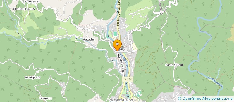 localisation de l'entreprise SARL MARTELLET à VALS-LES-BAINS
