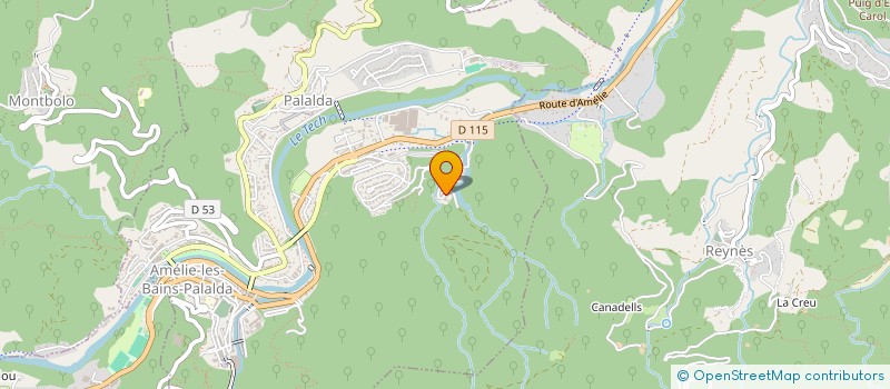 localisation de l'entreprise SARL MARTELO ET FILS à AMELIE-LES-BAINS-PALALDA
