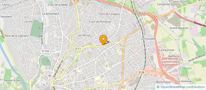 localisation de l'entreprise SARL MARTIN à BEZIERS