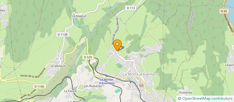 localisation de l'entreprise SARL MARTIN  LA MOTTE-D'AVEILLANS