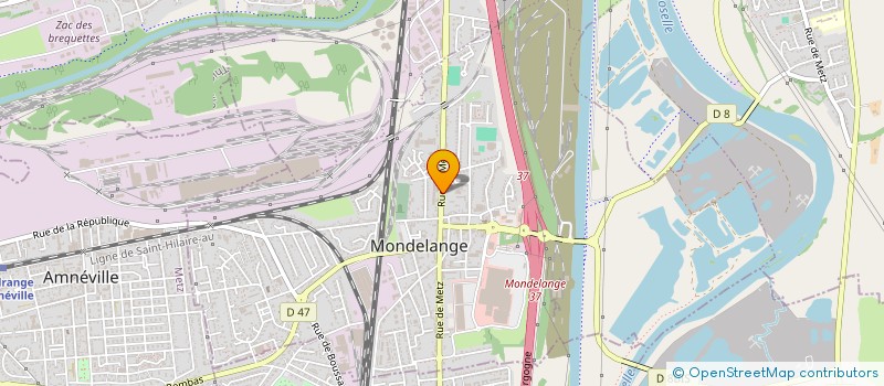 localisation de l'entreprise SARL MARTIN CHAUFFAGE  MONDELANGE