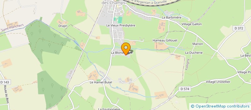 localisation de l'entreprise SARL MARTIN HERMANN  SAINT-JEAN-DES-CHAMPS