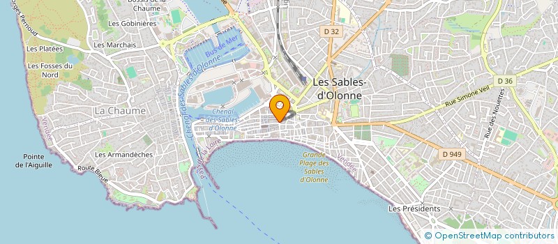 localisation de l'entreprise SARL MARTINE LAPOS à LES SABLES D'OLONNE