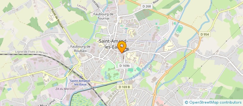 localisation de l'entreprise SARL MARTINE LEROUX  SAINT-AMAND-LES-EAUX