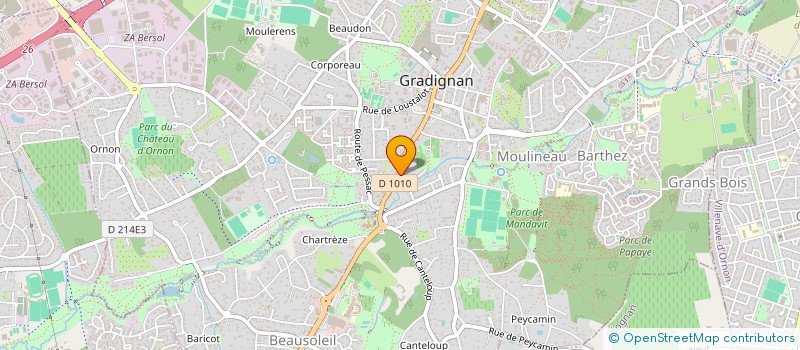 localisation de l'entreprise SARL MARTINET BRUNO à GRADIGNAN