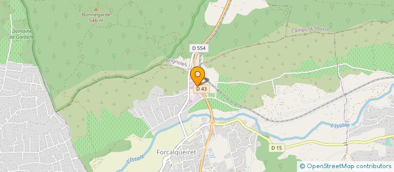 localisation de l'entreprise SARL MARTINEZ à FORCALQUEIRET