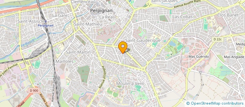 localisation de l'entreprise SARL MARTINEZ  PERPIGNAN