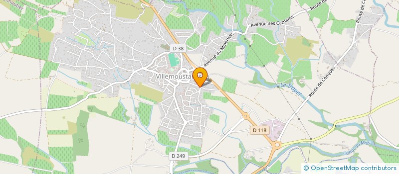 localisation de l'entreprise SARL MARTINEZ FRERES à VILLEMOUSTAUSSOU
