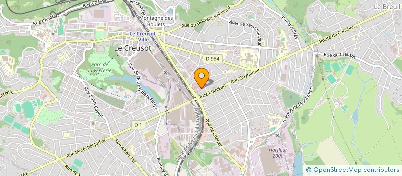 localisation de l'entreprise SARL MARTINEZ FRERES  LE CREUSOT