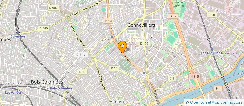 localisation de l'entreprise SARL MARTINHO  ASNIERES-SUR-SEINE