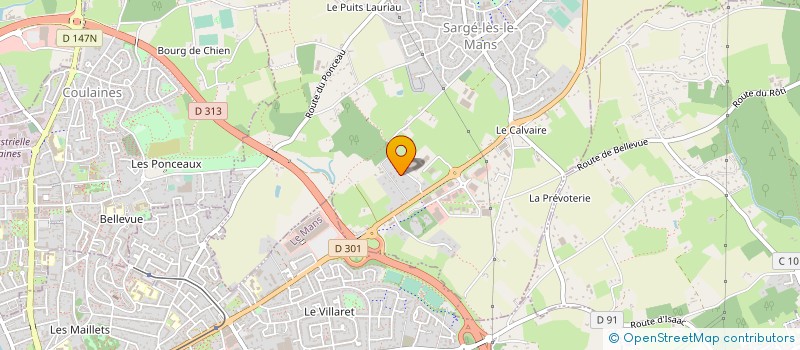 localisation de l'entreprise SARL MARTRANS à SARGE LES LE MANS