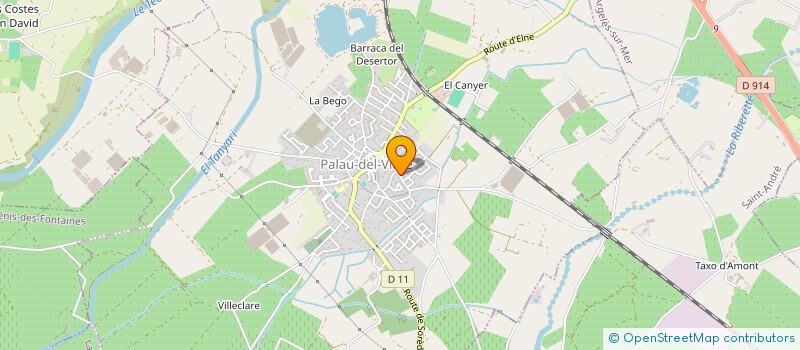 localisation de l'entreprise SARL MARTY  PALAU-DEL-VIDRE