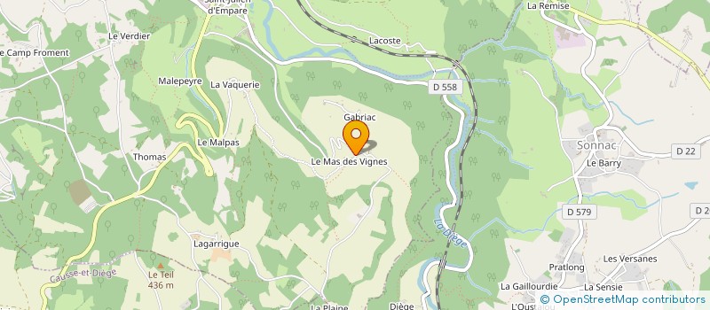 localisation de l'entreprise SARL MARVEZY à CAPDENAC-GARE
