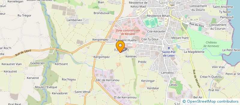 localisation de l'entreprise SARL MARVIL  SAINT-POL-DE-LEON