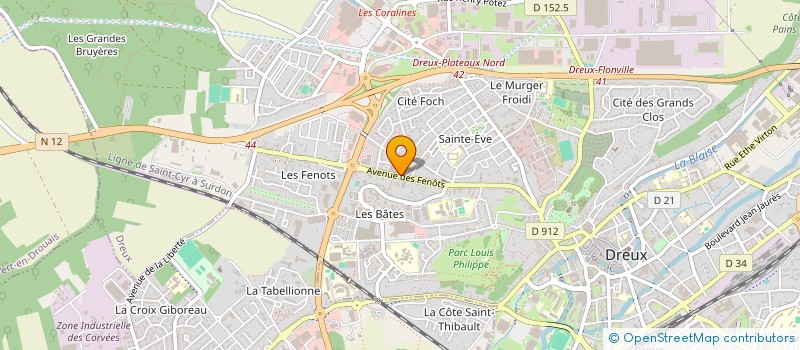 localisation de l'entreprise SARL MARWAN COIFF à DREUX
