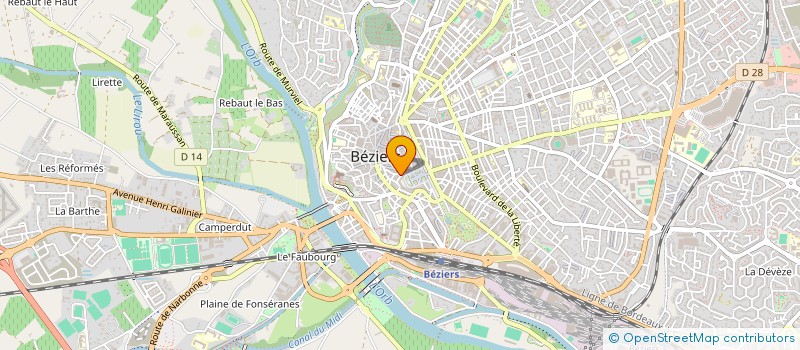 localisation de l'entreprise SARL MARY'ANN à BEZIERS