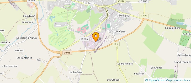 localisation de l'entreprise SARL MARY ET FILS  BELLEME
