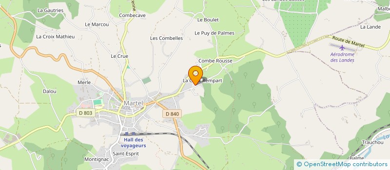 localisation de l'entreprise SARL MARYAN  MARTEL