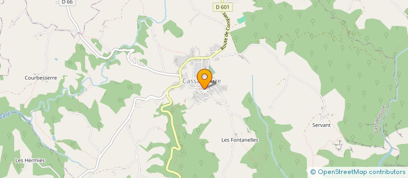 localisation de l'entreprise SARL MAS à CASSANIOUZE