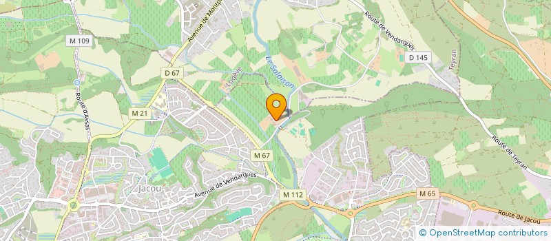 localisation de l'entreprise SARL MAS DU PONT  LE CRES