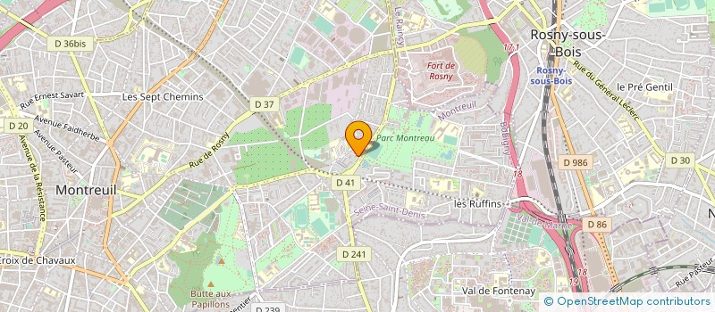 localisation de l'entreprise SARL MAS PIERRE  MONTREUIL