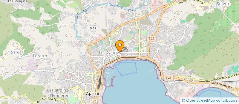 localisation de l'entreprise SARL MASCULIN FEMININ à AJACCIO