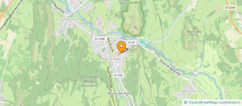 localisation de l'entreprise SARL MASSARDIER J REBOBINAGE ET REPARATION DE MATERIEL ELECTRIQUE  MACORNAY