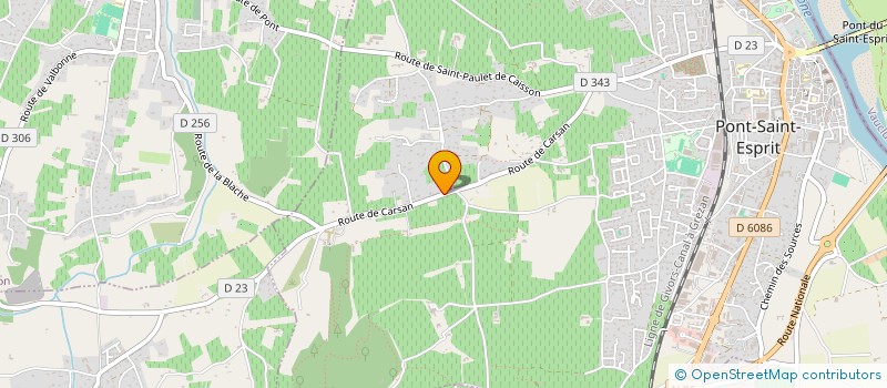 localisation de l'entreprise SARL MATELEC  SAINT-PAULET-DE-CAISSON