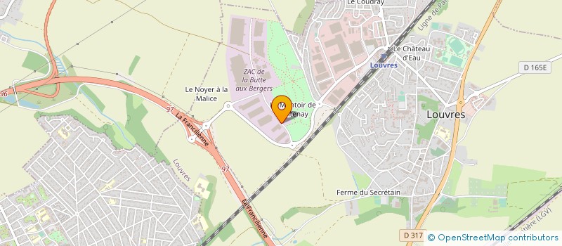 localisation de l'entreprise SARL MATERIAUX EQUIPEMENTS PLASTIQUES à LOUVRES