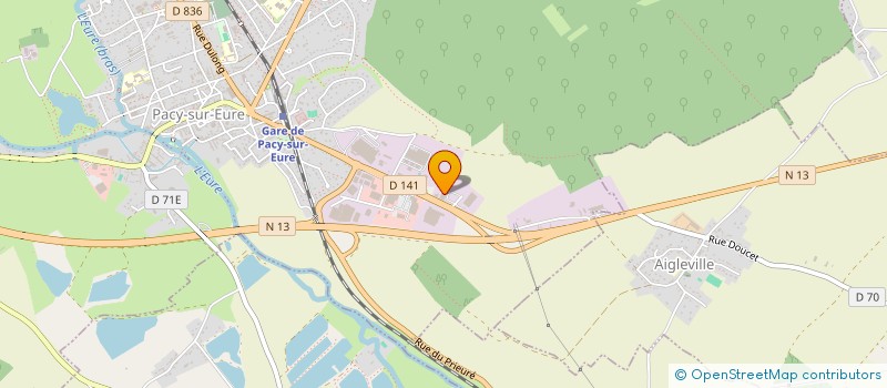 localisation de l'entreprise SARL MATERIAUX LEBRETON à PACY-SUR-EURE