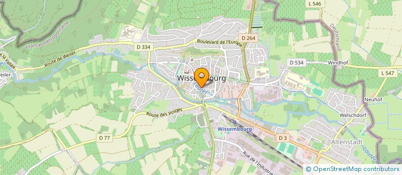 localisation de l'entreprise SARL MATERN CRIQUI à WISSEMBOURG