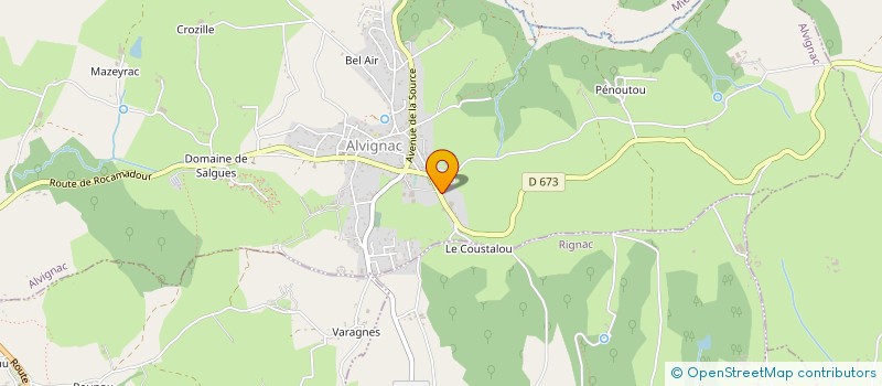 localisation de l'entreprise SARL MATEUS à ALVIGNAC
