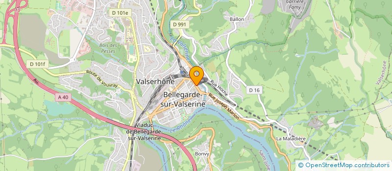 localisation de l'entreprise SARL MATHELIN à VALSERHONE