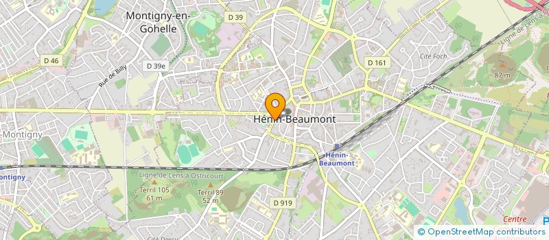 localisation de l'entreprise SARL MATISSE IMMOBILIER à HENIN-BEAUMONT