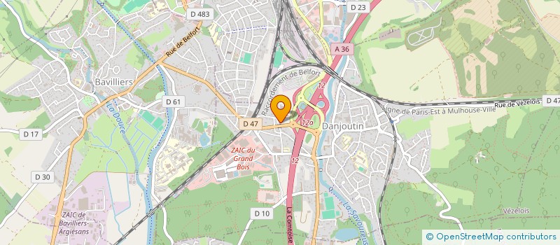 localisation de l'entreprise SARL MATLOC à DANJOUTIN