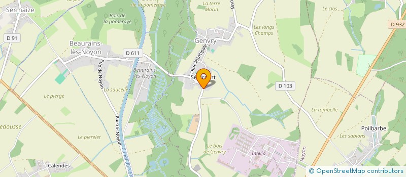 localisation de l'entreprise SARL MATORGA à BEAURAINS-LES-NOYON