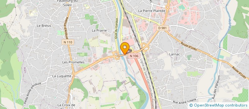 localisation de l'entreprise SARL MATTEO CUISINES à ALES