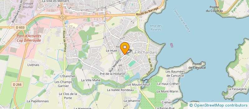 localisation de l'entreprise SARL MATTHIQUE  LA RICHARDAIS