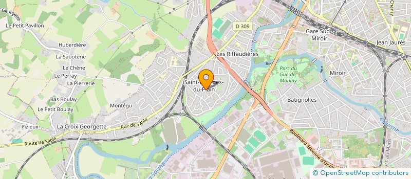 localisation de l'entreprise SARL MAUBATEX  LE MANS