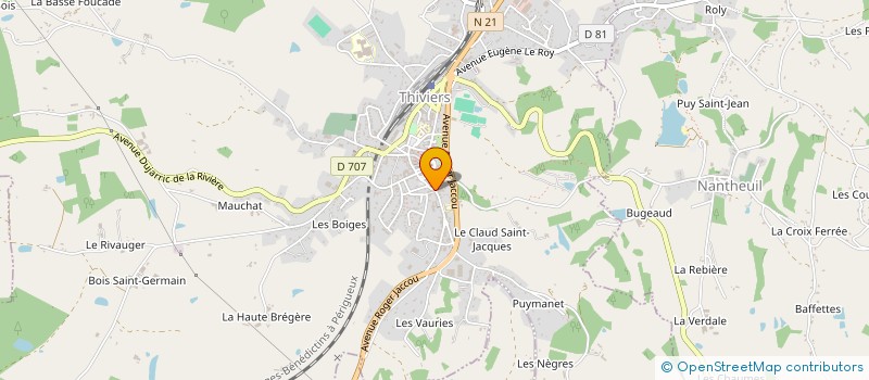 localisation de l'entreprise SARL MAUD à THIVIERS